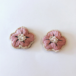 【PK】flower刺繍ピアス
