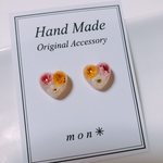 かすみ草♡レジンピアス✳︎
