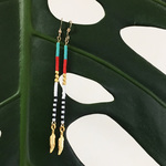 Beads Feather 14kgf Pierced Earring  ビーズフェザーピアス　14kgf ピアス