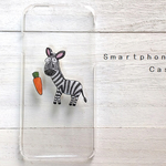 スマホカバー　シマウマ　