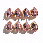 【10×14mm 8個】ピンク ティアドロップ 