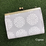 《個数限定》母子手帳ケース☆サークル花柄*灰色*グレー*お薬手帳*通帳*収納がま口*蛇腹