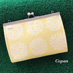《個数限定》母子手帳ケース☆サークル花柄*イエロー*黄色*お薬手帳*通帳*収納がま口*蛇腹