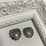〈silver〉ハートコンチョピアス/イヤリング