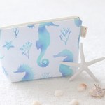 Seahorse マチ付ポーチ【送料無料】