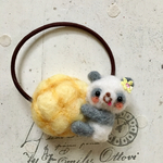  メロンパンにぎゅっ♡ヘアゴム