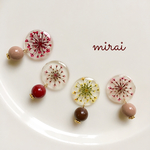 【限定！】フラワーレース＊ビーズのゆらゆらイヤリング/ピアス