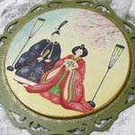 leoさまご予約品❤立ち雛飾り＆桜扇2点セット