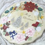 ご予約品❤クリスマスのスカラッププレート