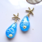 ☆海月の海の雫☆ﾋﾟｱｽ☆Bブルー(ｺﾞｰﾙﾄﾞ)