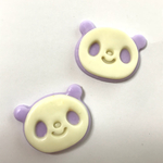 パンダチョコヘアゴム 紫芋