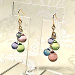 ぷちしずく4粒ピアス/イヤリング (Fruits Clear グラデーション)