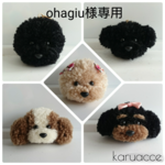 【ohagiu様専用オーダー品】トイプードルのキーホルダー5点セット