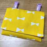 クリップ付き♡移動ポケット♡黄色リボン♡
