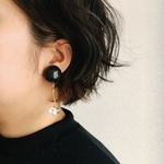 ゆらゆら可愛い♡大振りラメイヤリング