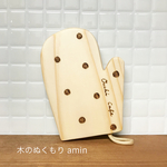satoto様専用 ミトン型の木製コースター♡水玉柄 リボン柄