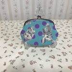 がま口親子財布　ジョリーフルール（Ｒブルーｘパープル）