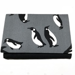 【再販×4】ふたつきポケットティッシュケース ペンギン    グレー