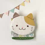 【受注制作】ふんわり☆ねこさん　移動ポケット　森のみけさん