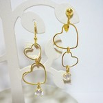 再再々販♡ハートジルコニアリングイヤリング&ピアス