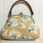 春のフラワーブーケがま口バッグ