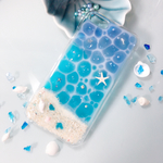【完成作品】光る 海柄 海辺のiPhone7/8 ケース