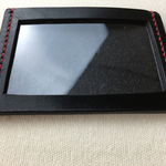【手縫】定期券・IDカード用黒色本革ケース