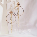 2way・4wayにもなる🌸　スワロフスキー×ゴールドピアス