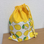 k19 元気レモンのコップ袋 巾着袋
