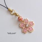 ✿❀桜ストラップ❀✿(パステルピンク）