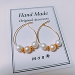 チェコガラス♡フープピアス♡