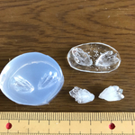 W羽根水晶小（鉱石モールド）鉱石レジン用シリコンモールド型