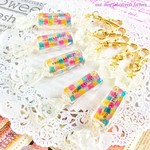 カラフルモザイクキャンディのチャーム・Flower flavor
