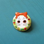 春色のねこリース