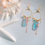 パームツリークリスタルピアス