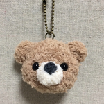 k様オーダー ふわふわブラウンくまさんバッグチャーム🐻
