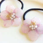 春の訪れ 。。。桜の髪飾り(ヘアゴム)