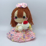 ご予約品  送料込 女の子あみぐるみ  180301