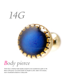 14G 見たことない？変化するピアス？？ ボディピアス TBP062 GD