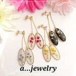   Flower paintingピアス☆    №377
