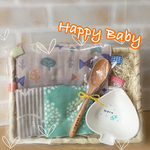 【期間限定価格！】 出産祝い  よくばりギフト おもちゃ・ハンカチ・名前入り食器セット     自然グリーン