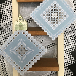 ハーダンガー刺繍のコースター 2枚組