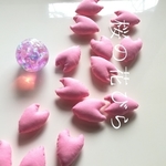猫の桜の花びら　(5個入り)