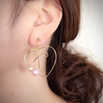 スプリング ハート ♡ フープピアス  イヤリング