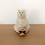 しろくま貯金箱のマルシェバッグ