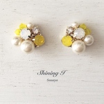春夏限定カラー Mix stone *Lemon / Earrings