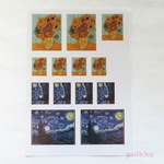 ゴッホ「ひまわり」「星月夜」　レジン封入用フィルム