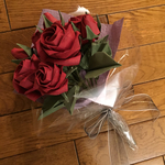 折り紙 薔薇 花束 赤