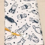 再販　おすまし猫　ランダム　白　文庫サイズ　ブックカバー