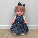 再販  送料無料 メルちゃん 花柄ロングワンピース&リボン